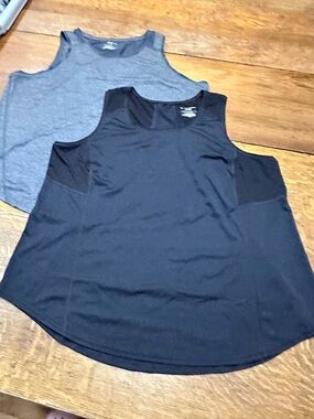tek gear 2 sz xxl womens Black Grey Performance Tank Top